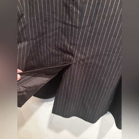 Express Black Pinstripe Jacket office professional business dressy size 10 - Picture 5 of 13